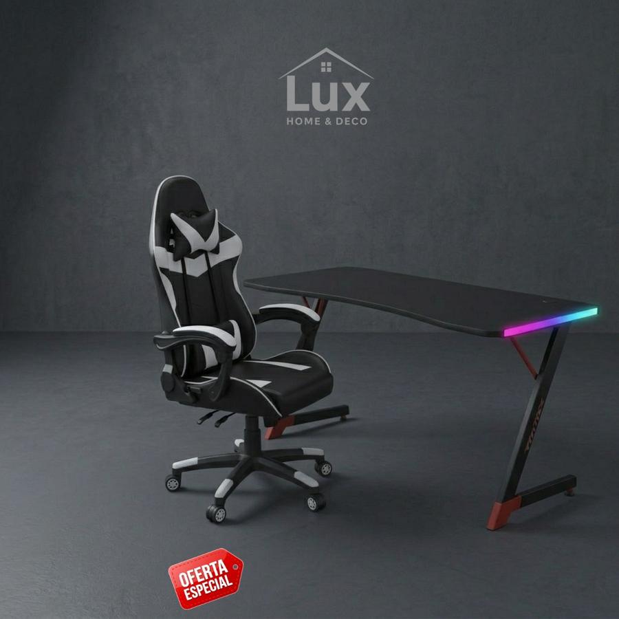 Combo escritorio gamer RGB + silla gamer — Setup completo con descuento
